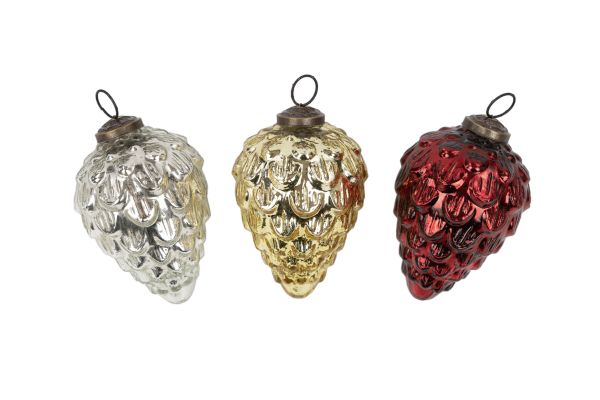 Zapfen silber M<br>Glas<br>