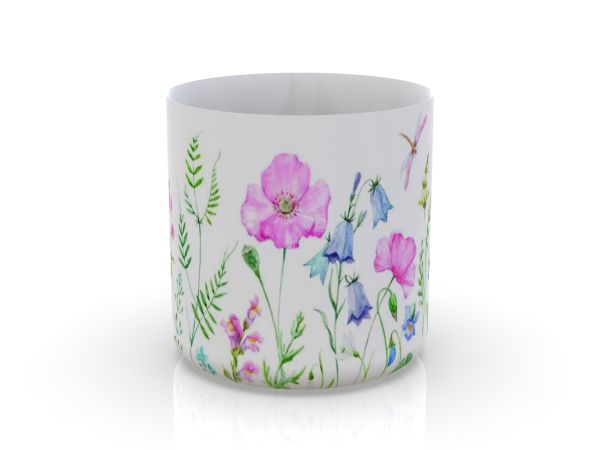 *NEU*Blumentopf mittel, Blumenwiese<br>