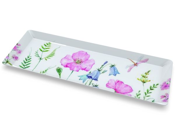 *NEU*Tablett rechteckig gro&szlig;, Blumenwiese<br>