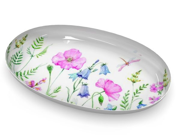 *NEU*Schale oval, Blumenwiese<br>