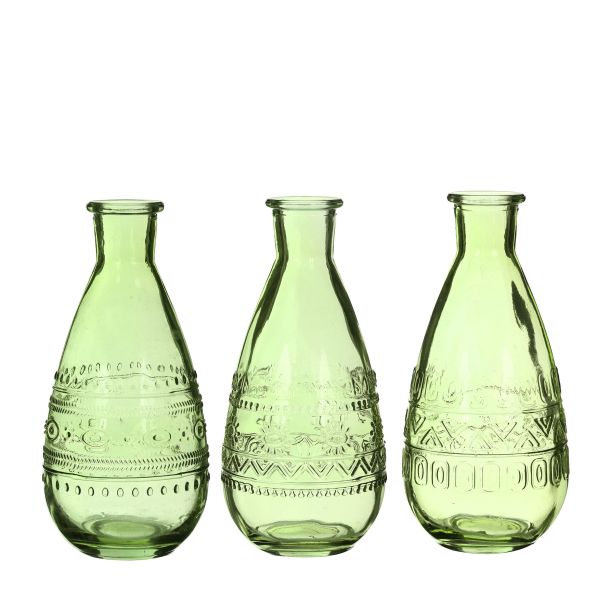 Vase Rom grün<br>H15,8 cm D 7,5 cm<br>12Stück 3fach so