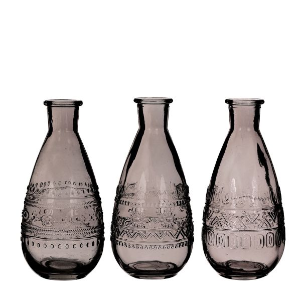 Vase Rom grau<br>H15,8 cm D 7,5 cm<br>12 Stück 3fach sortie
