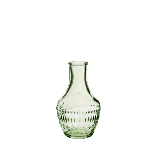 Vase Milano grün<br>H10 cm D 6 cm<br>12 Stück<br>