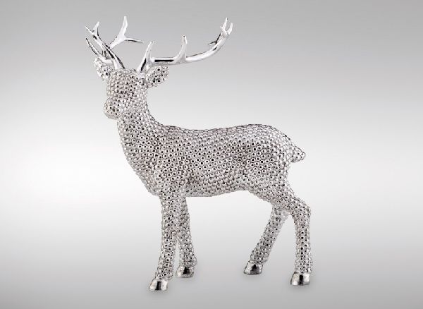 Rentier gro&szlig;<br>stehend links bllickend<br>