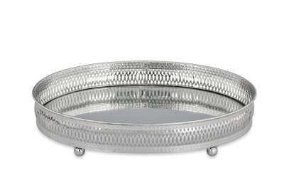 Gallery mirror tray oval