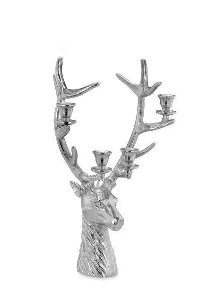 Hirschkopf Kerzenhalter klein<br>
