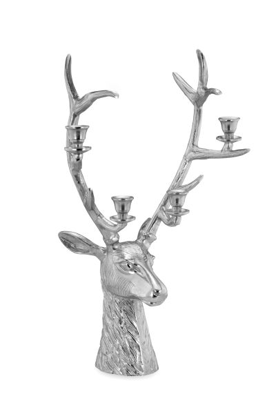 Hirschkopf Kerzenhalter gro&szlig;<br>