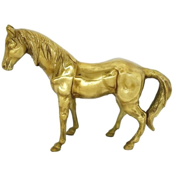 Pferd<br>Aluguss gold<br>
